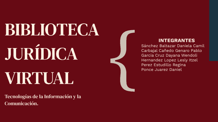 Biblioteca Jurídica Virtual By Daniela Camil Sánchez Baltazar On Prezi