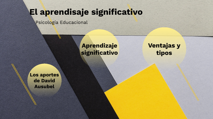 APRENDISAJE SIGNIFICATIVO by Carla Cainzo on Prezi