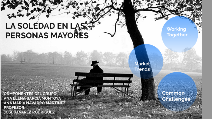LA SOLEDAD EN LAS PERSONAS MAYORES by Ana Navarro Martinez on Prezi
