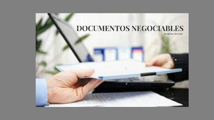 Documentos Negociables By Irving De Leon On Prezi 2654