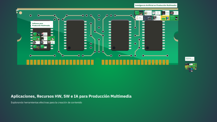 Aplicaciones, Recursos HW, SW e IA para Producción Multimedia by ...