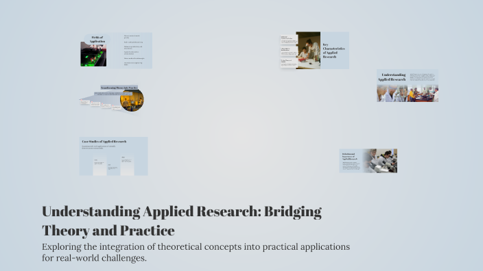 Understanding Applied Research: Bridging Theory and Practice by ...