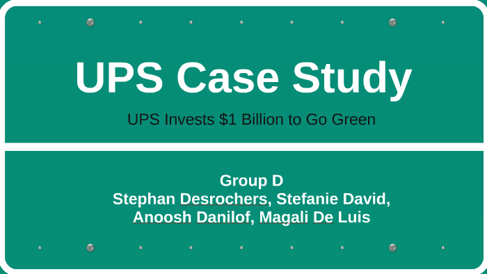 ups case study questions and answers