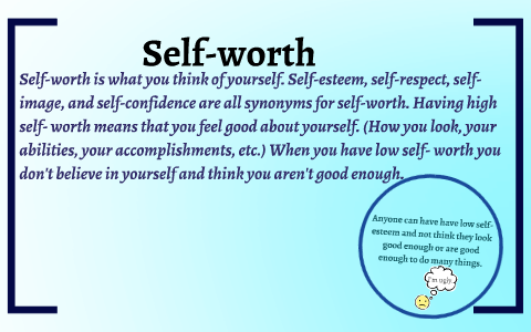 meaning of self worth essay