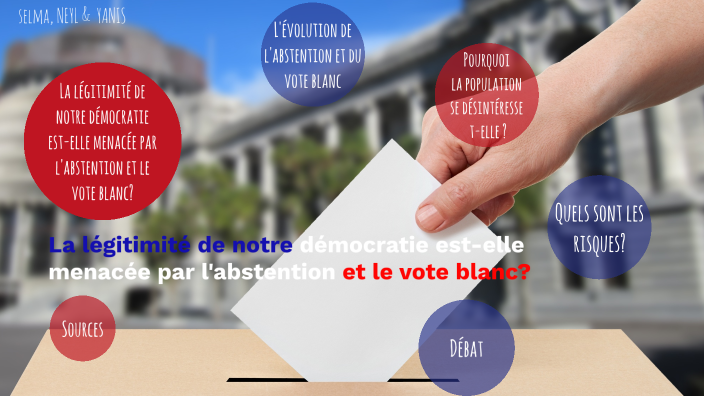 La légitimité de notre démocratie est-elle menacée par l'abstention et
