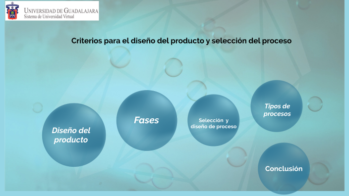 Criterios para el diseño del producto y selección del proceso by AMELIA ...