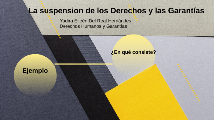 La Suspensión De Los Derechos Y Las Garantías By Yadira Del Real On Prezi