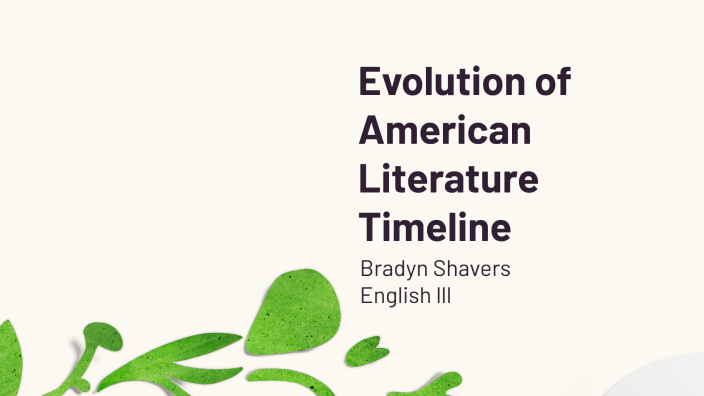 evolution of american literature essay