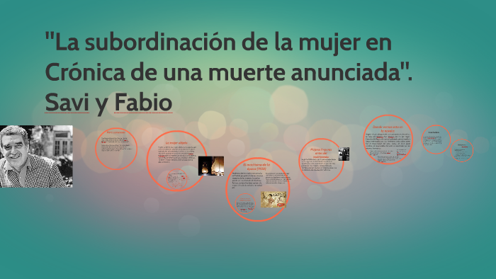 El machismo presente en Cronica de una muerte anunciada". by Savi Singh