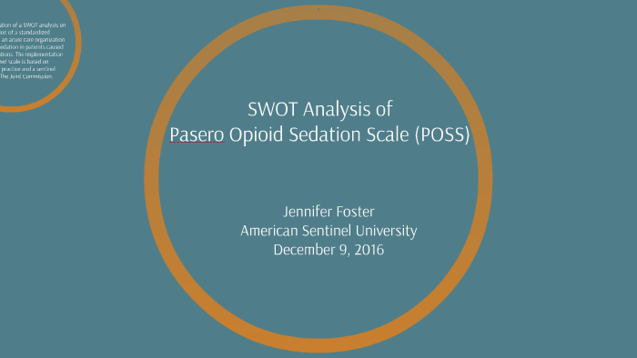 SWOT Analysis of Pasero Opioid Sedation Scale (POSS) by Jennifer Foster ...