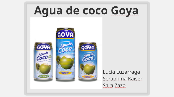 Agua De Coco Goya By