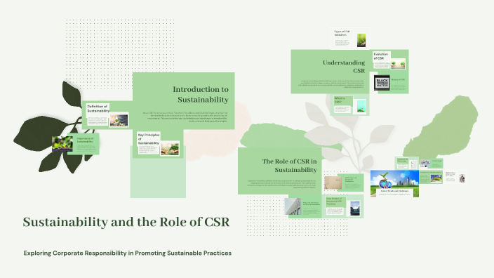 Sustainability and the Role of CSR by Dr. Siddiqui Hasan on Prezi