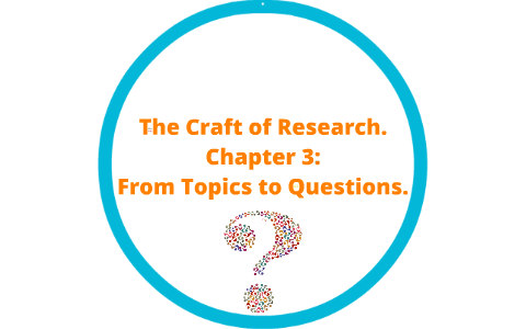 the craft of research chapter 3 summary