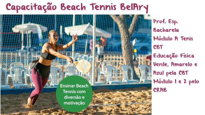 Capacitação para professores de beach tennis começa amanhã na