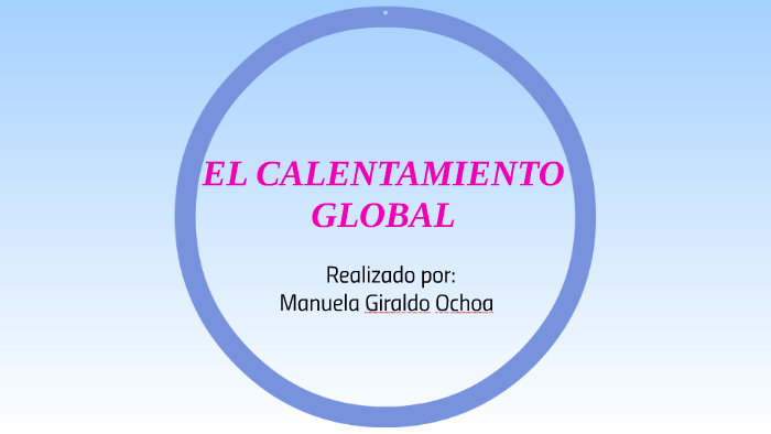 EL CALENTAMIENTO GLOBAL by Manuela Giraldo Ochoa on Prezi
