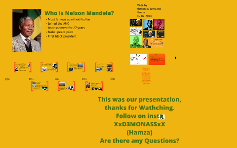 trekant plade krigerisk Nelson Mandela English presentation by Nathaniel EMMANUEL
