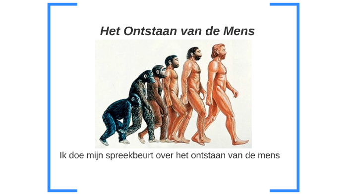 ik doe mijn spreekbeurt over het ontstaan van de mens by Richard Beens