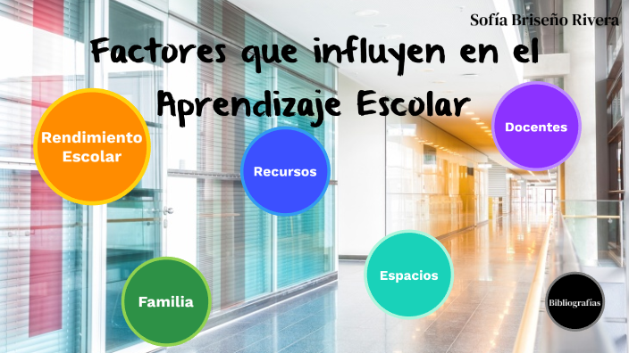 Factores que influyen en el Aprendizaje Escolar by Sofia Briseño Rivera