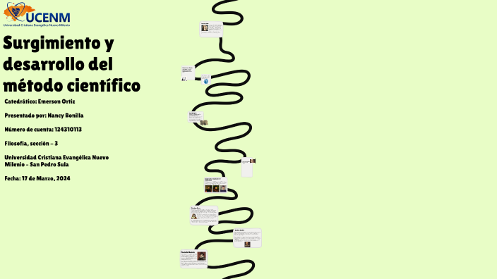 El surgimiento y desarrollo del método científico by Nancy Bonilla on Prezi