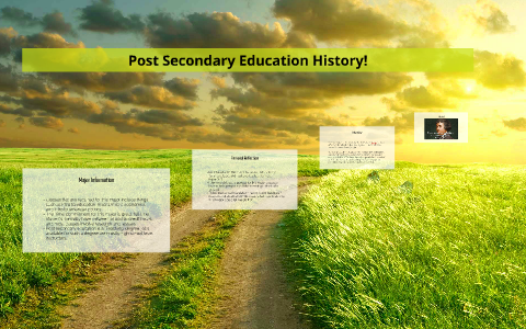 post secondary education history