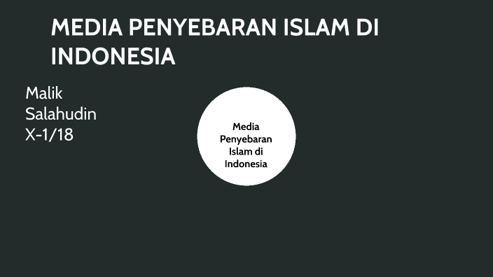 Media Penyebaran Islam di Indonesia by Malik Salahudin on Prezi
