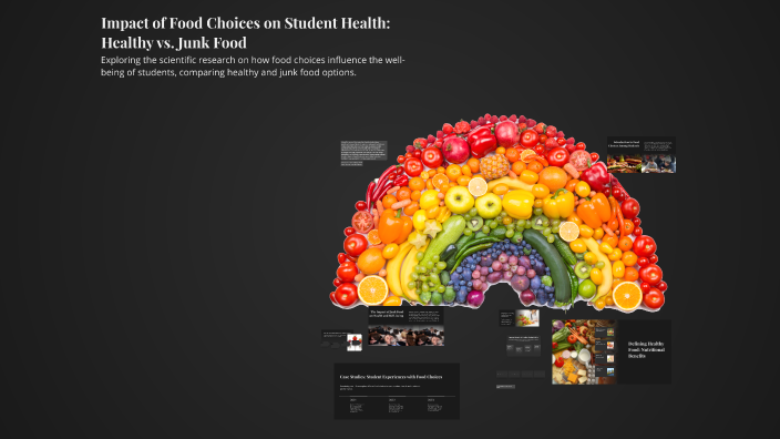 Impact of Food Choices on Student Health: Healthy vs. Junk Food by Zara ...
