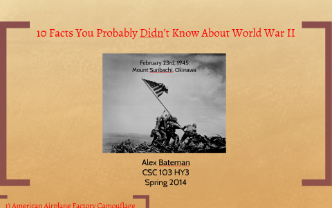 10 Facts You Probably Didn’t Know About by Alex Bateman on Prezi