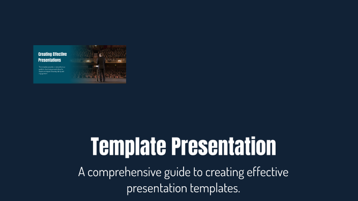 Template Presentation by Evan Perez on Prezi