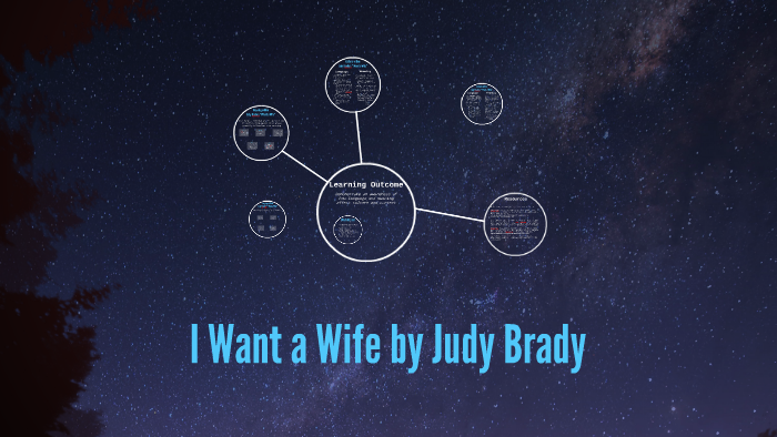 i want a wife judy brady