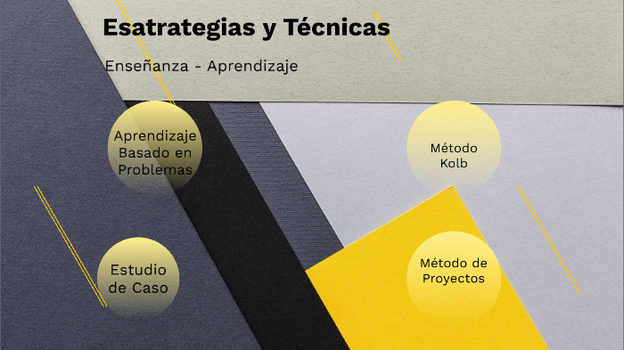 Estrategias y técnicas de Enseñanza Aprendizaje by Renzo Gutierrez on Prezi