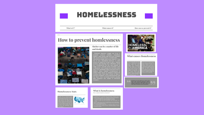 Homelessness project by Nyla Crowell on Prezi