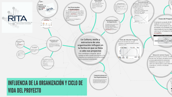 INFLUENCIA DE LA ORGANIZACIÓN Y CICLO DE VIDA DEL PROYECTO by juan