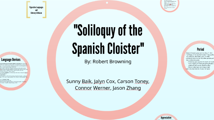 robert browning soliloquy of the spanish cloister