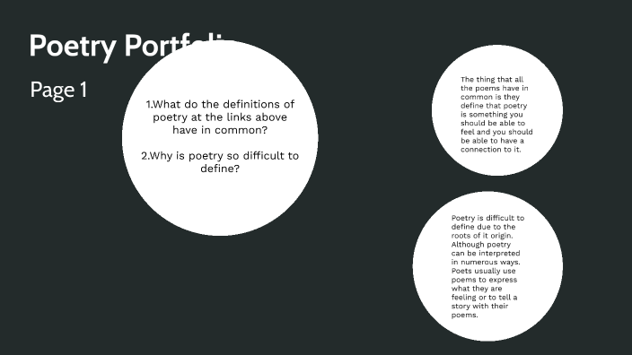 Poetry Portfolio By Kaylin Smalls On Prezi