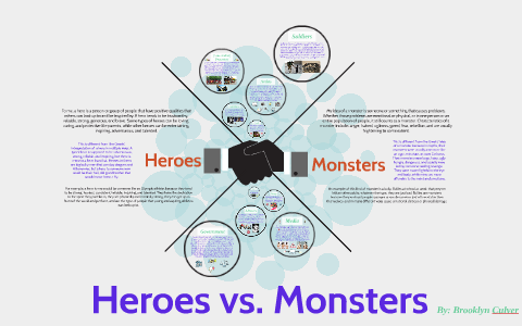 Heroes Vs Monsters By Brooklyn Culver