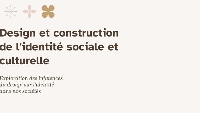 Design et construction de l'identité sociale et culturelle by pascal le ...