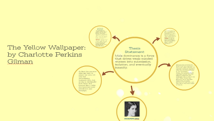The Yellow Wallpaper Connection between the Narrator  the Paper  1720  Words  Essay Example