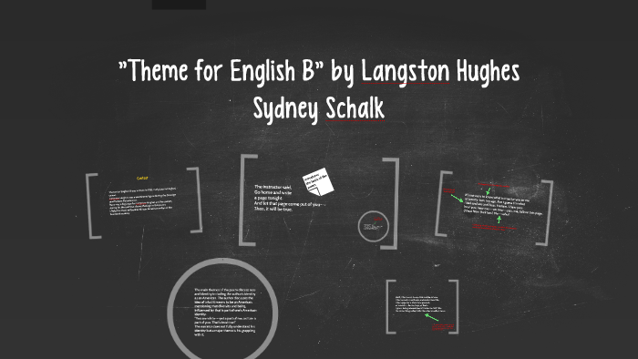 Theme For English B By Langston Hughes By Sydney Schalk On Prezi