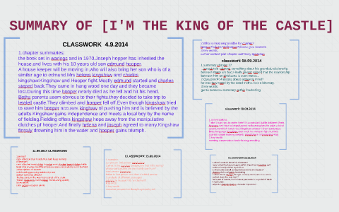 i am the king of the castle summary