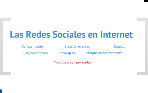 Las Redes Sociales en Internet by Juan Diego Ruano Ruiz on Prezi