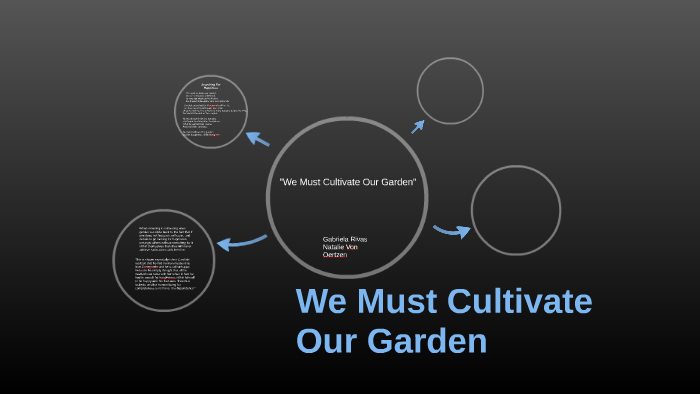 We Must Cultivate Our Garden By Gabby Rivas On Prezi