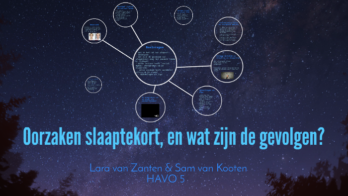 Oorzaken slaaptekort, en wat zijn de gevolgen? by Sam van Kooten on Prezi