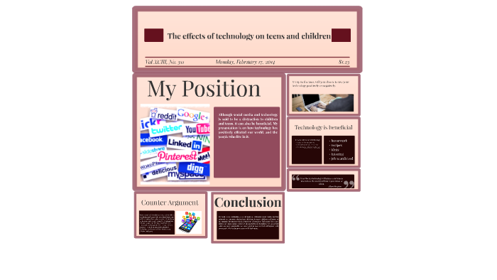The effects of technology on teens and children by Vanessa Delgado on Prezi