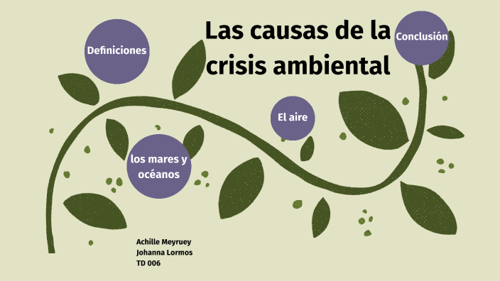 causas de la crisis ambiental by Achille Meyruey on Prezi