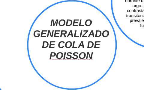 MODELO GENERALIZADO DE COLA DE POISSON by jenifer Rosas
