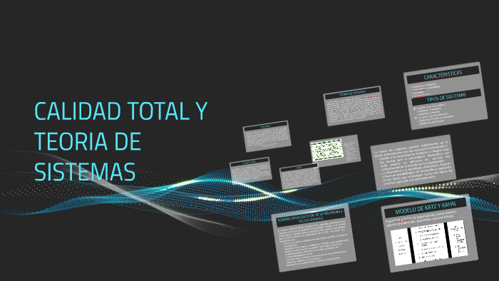 TEORIA DE SISTEMAS Y CALIDAD TOTAL by Joshua Acosta on Prezi