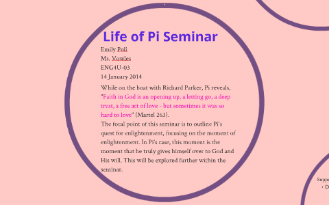 Life Of Pi Seminar Project by Mona Abdal-Hamid