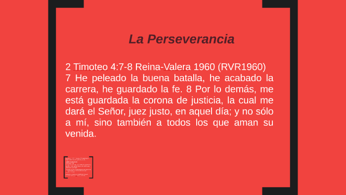 La perseverancia by Sergio Chaidez on Prezi