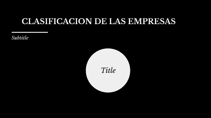 Clasificacion de las empresas by F S on Prezi