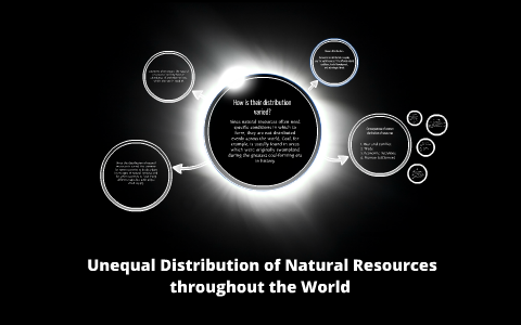 Unequal distribution of resources